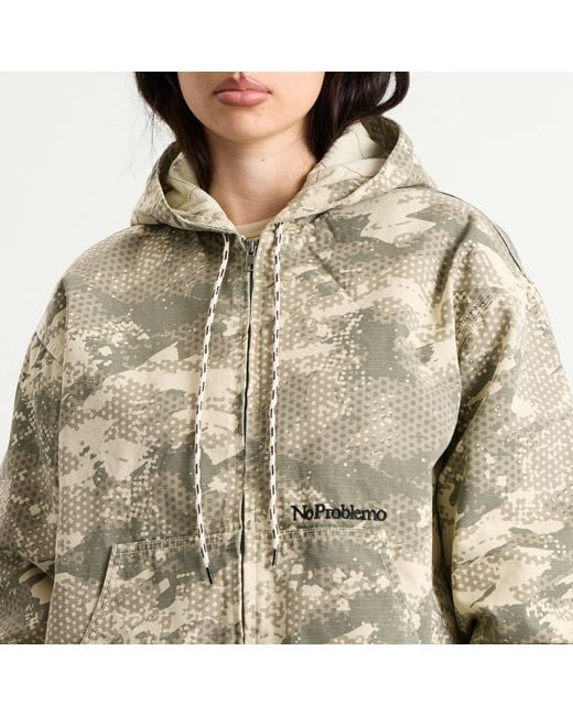 No Problemo Multicolor Forest Ripstop Work Jacket