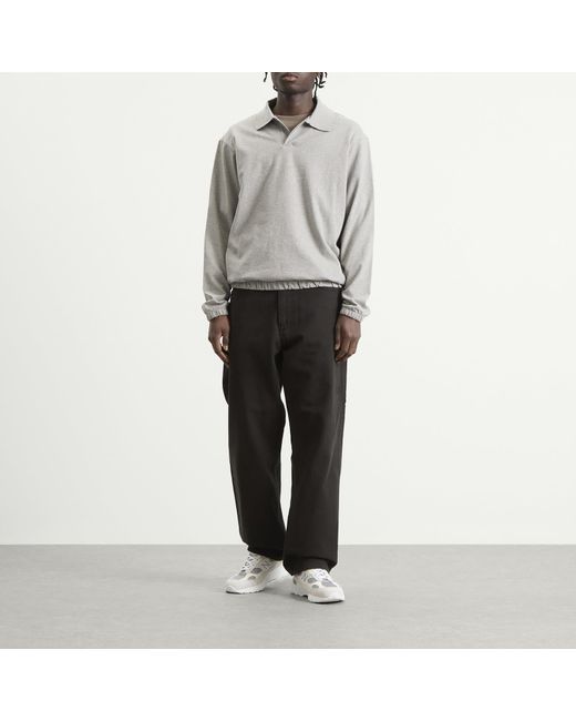 Norse Projects Gray Sylane Relaxed Jersey Polo for men