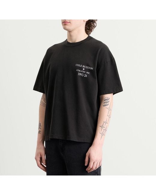 Cole Buxton Black Athletic Inc T-Shirt for men