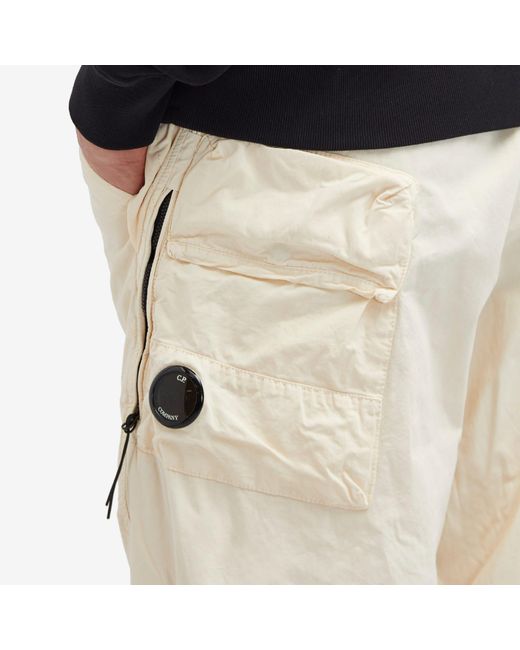 C P Company Natural Micro Reps Loose Utility Pants for men