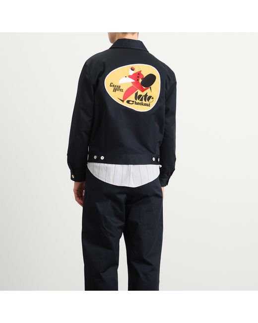 Late Checkout Blue Work Jacket for men