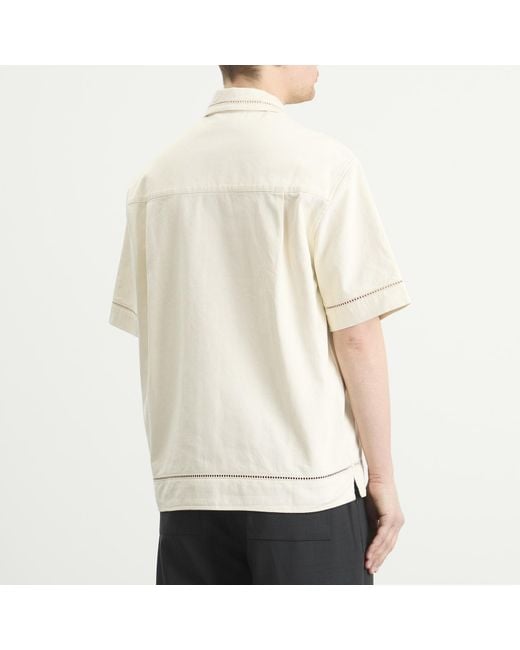 Drole de Monsieur Natural Cotton Embroidered Shirt for men