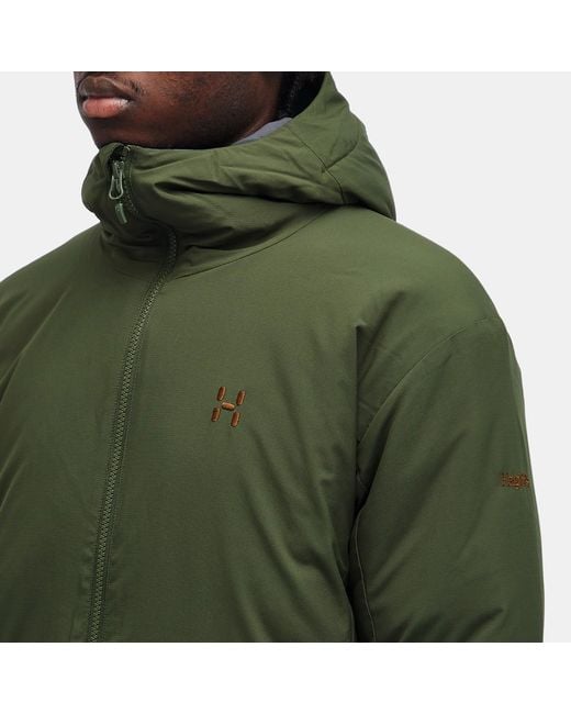 Haglöfs Green Mimic Alert Hooded Jacket for men