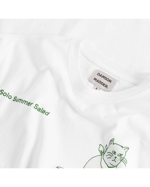 Damson Madder White Presented By End. Solo Salad Graphic T-Shirt