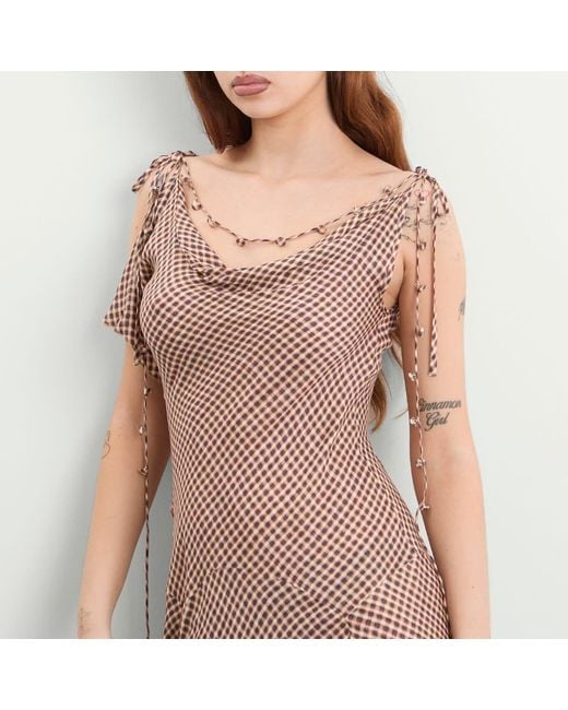 KNWLS Brown Tess Dress