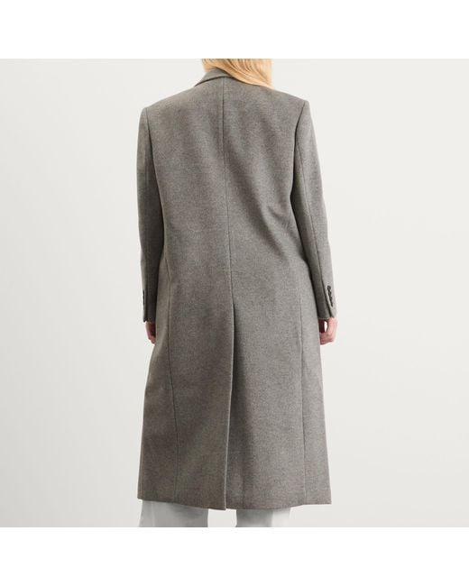 DUNST Gray Wool Cashmere Mix Coat
