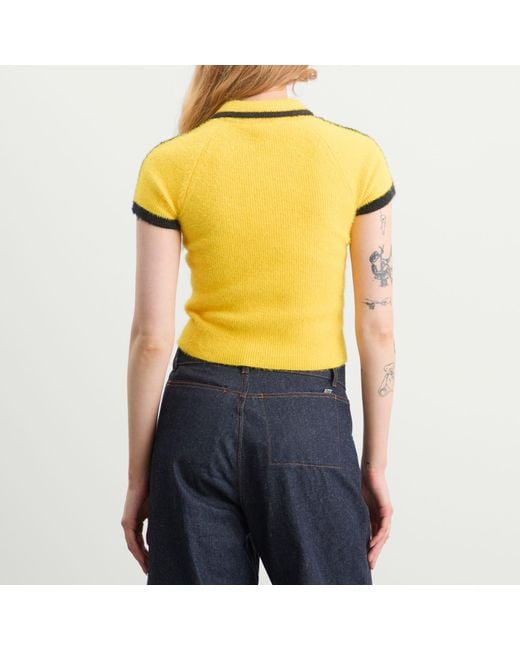 Adidas Yellow Knit Cali Top
