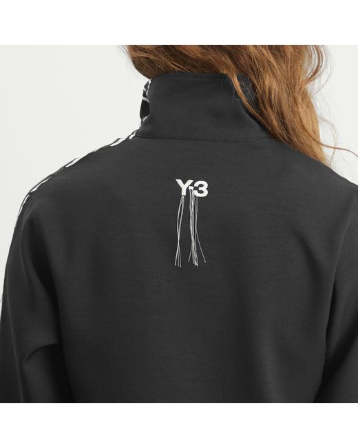 Y-3 Black 3-Stripe Track Jacket