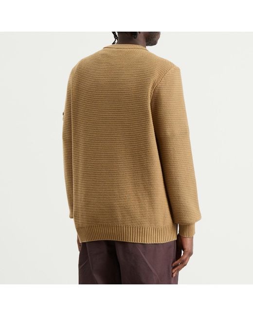 Stone Island Brown Ghost Cotton Cashmere Knit Jumper for men