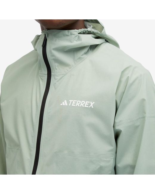 Adidas Green Xpr Light Rain Jacket for men