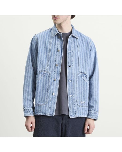 Forét Blue Berry Denim Overshirt for men