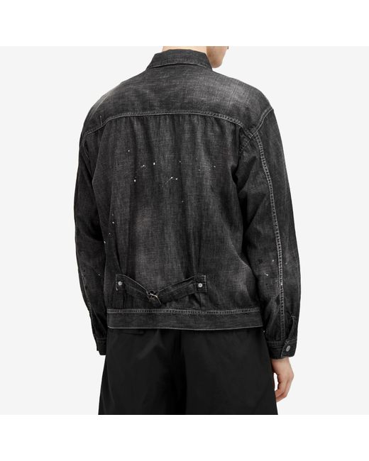Neighborhood Black Washed Denim Jacket for men