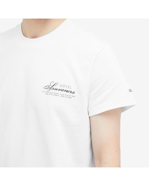 A.P.C. White X Jjjjound Hotel Souvenirs T-Shirt for men