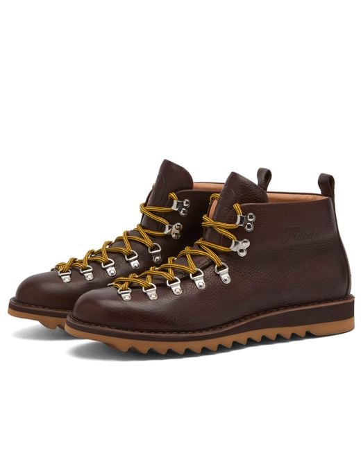 Fracap Brown M120 Ripple Sole Scarponcino Boot for men