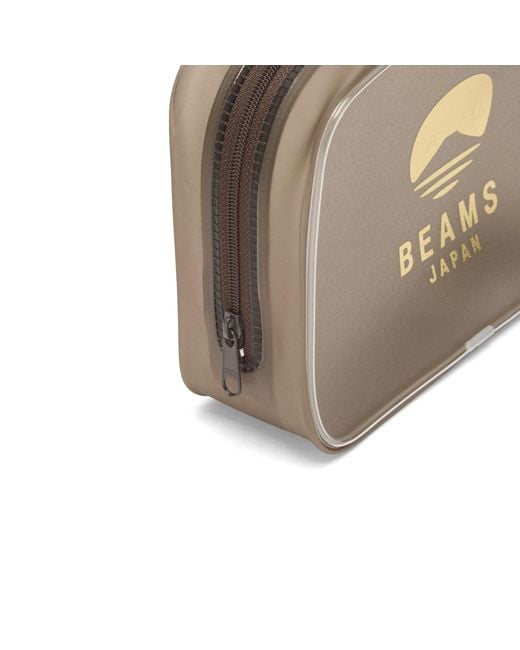 BEAMS Japan Natural Logo Pouch