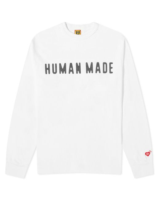 Human Made White Arch Logo Long Sleeve T-Shirt for men