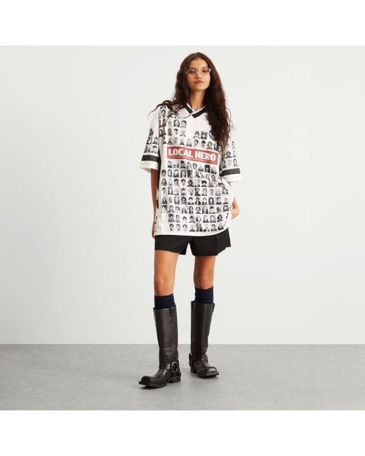 Martine Rose Local Hero Football Shirt in White | Lyst