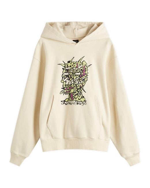 Brain Dead Natural Scrambled Head Hoodie for men