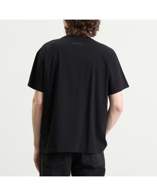 Maison Margiela Black Mm6 Spray Graphic T-Shirt for men
