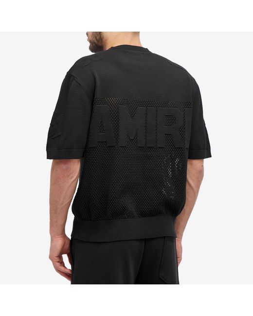 Amiri Black 22 Knitted T-Shirt for men