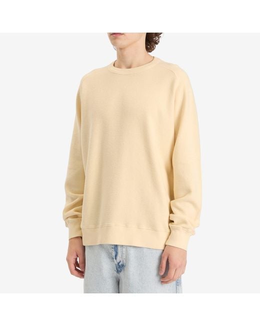 YMC Natural Almost Grown Waffle Sweatshirt for men