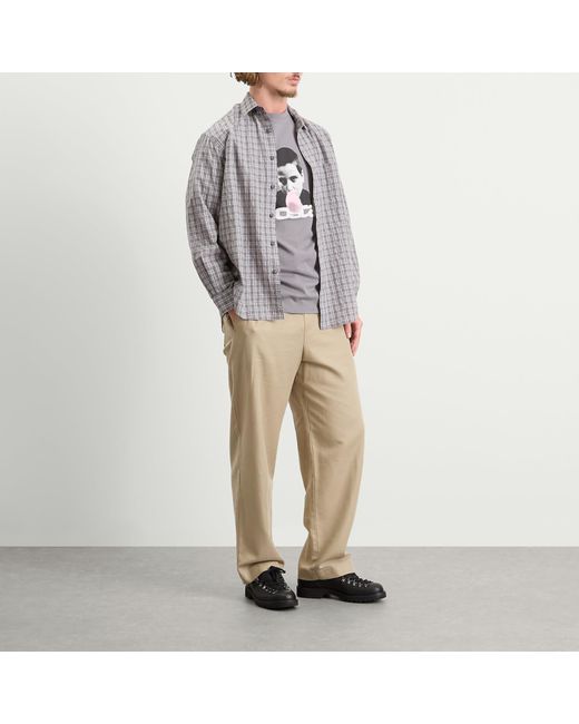 Postalco Gray Speak No T-Shirt for men