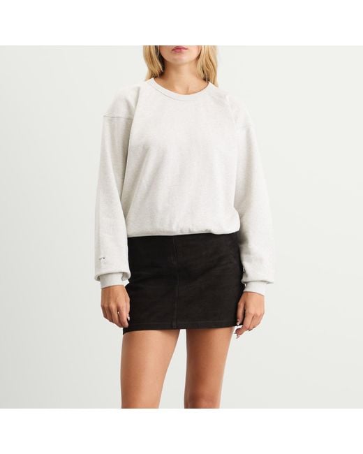 NOTHING WRITTEN White Cotton Crewneck Sweatshirt