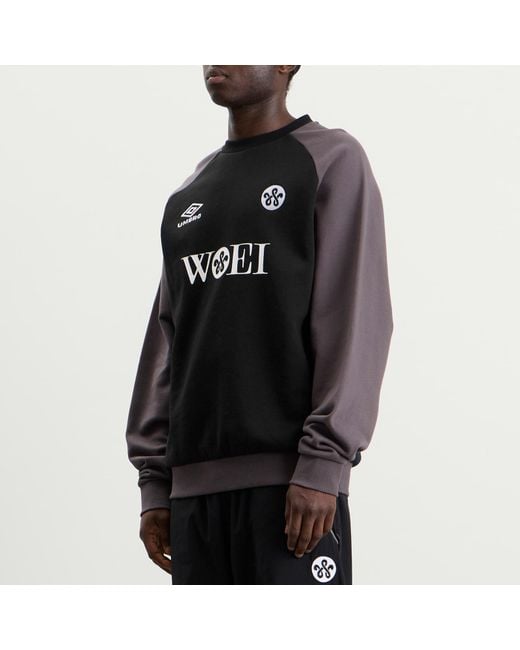 Umbro Black X Woei Crew Sweatshirt for men