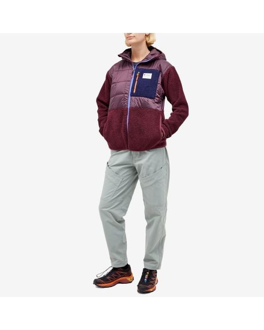 COTOPAXI Trico Hybrid Hooded Jacket in Purple | Lyst