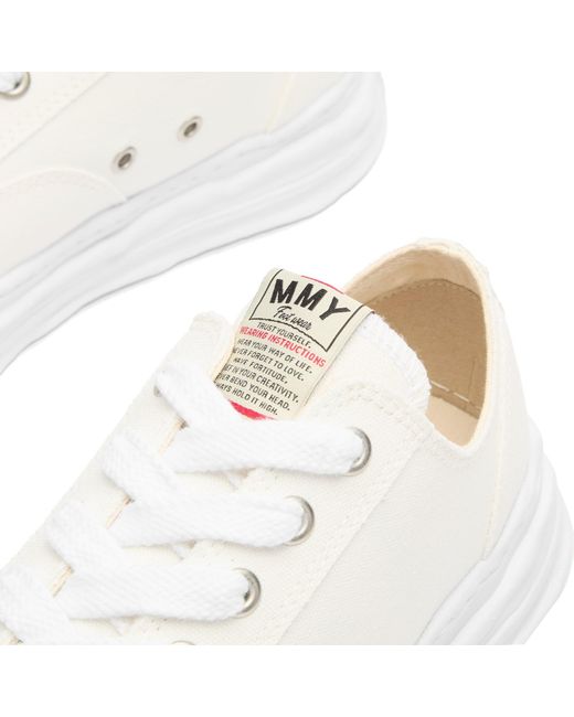Maison Mihara Yasuhiro White Peterson 23 Original Sole Toe Cap Lowcut Canvas S Sneakers for men