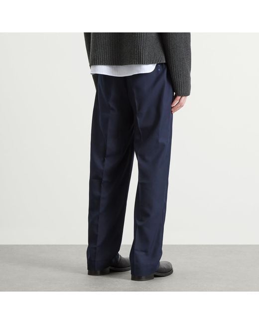 About Blank Blue Everyday Pleated Trouser for men