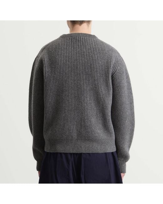 Jil Sander Gray Wool Jumper for men