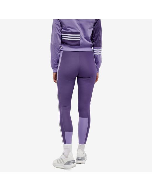 adidas Superstar leggings in Purple | Lyst