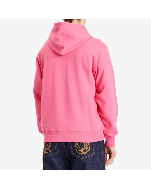 BBCICECREAM Pink Mountain Fill Arch Logo Hoodie for men