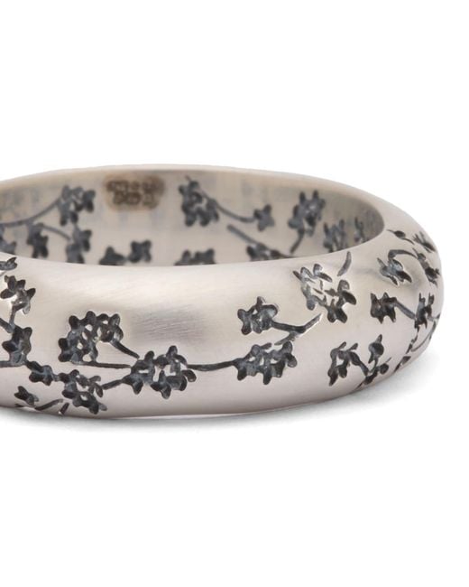 Serge Denimes White Blossom Ring for men