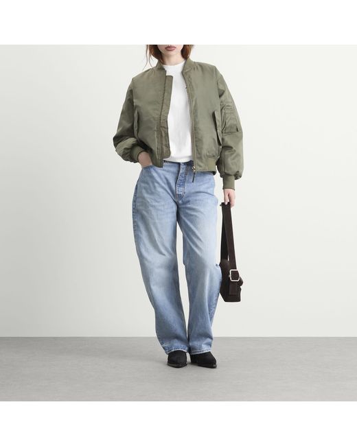 Anine Bing Green Leon Bomber Jacket