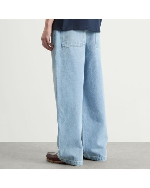 About Blank Blue Wide Leg Denim for men