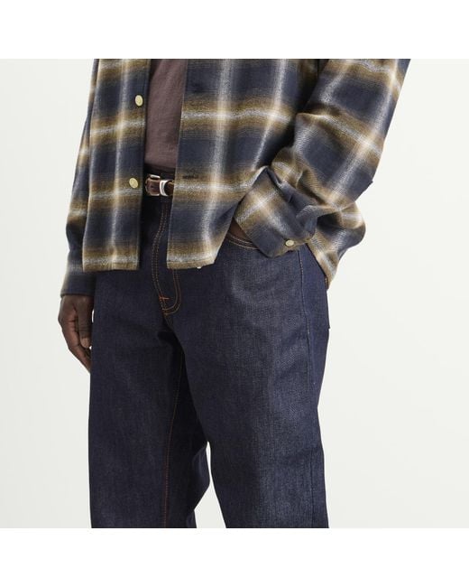 Nudie Jeans Blue Rad Rufus Straight Leg Jeans for men