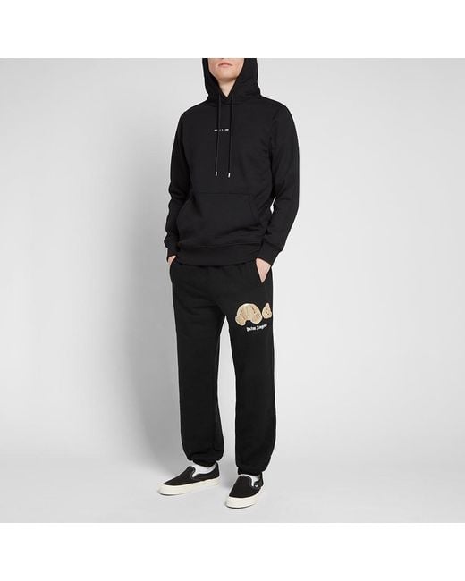 Palm Angels Teddy Bear Sweatpants in Black for Men | Lyst