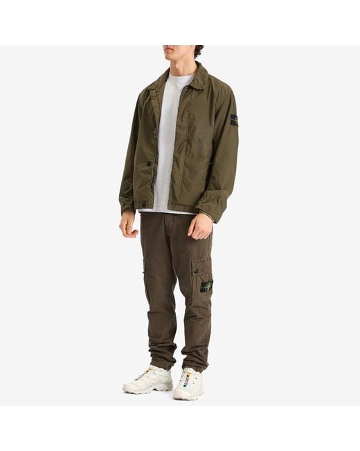 Stone Island Green Light Compact Touch Poly-Tc Jacket for men