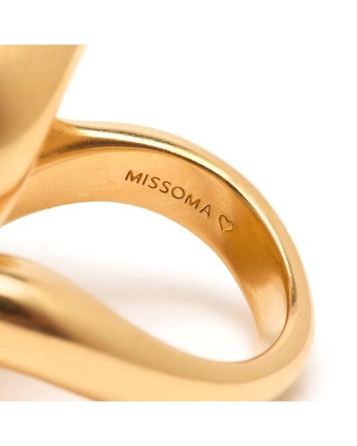 Missoma Metallic Spiral Dome Statement Ring