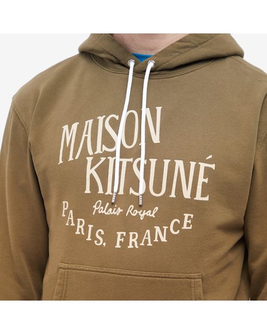 Maison Kitsuné Palais Royal Classic Hoodie in Green for Men | Lyst