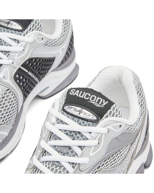 Saucony White Progrid Triumph 4 Sneakers for men