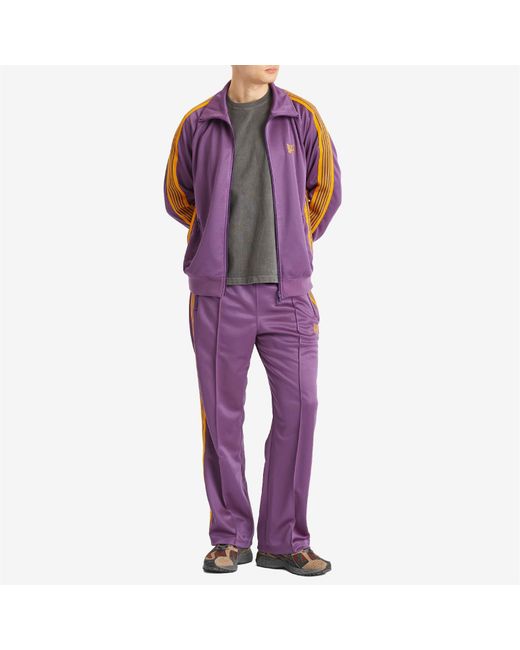 Needles Purple Poly Smooth Track Jacket for men