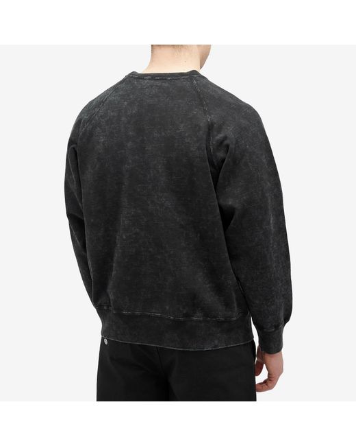 A Bathing Ape Gray Overdye Crew Neck Sweatshirt for men