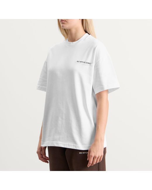 MKI Miyuki-Zoku White Signature Overlay T-Shirt Presented By End