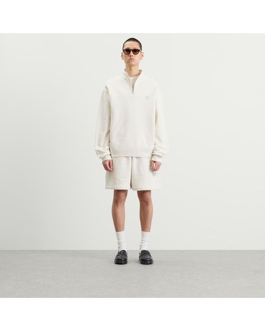 END. White Slice Half Zip Sweat