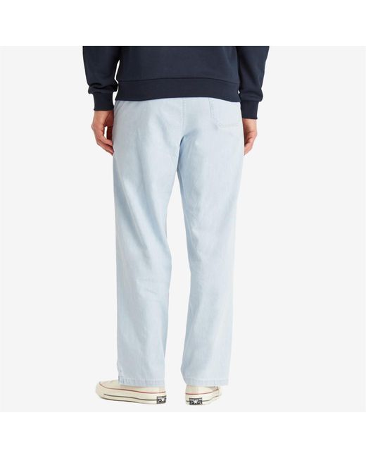 A.P.C. Blue Vincent Denim Drawstring Trousers for men