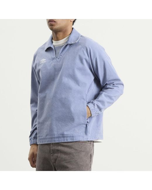 Umbro Blue Washed Drill Top for men
