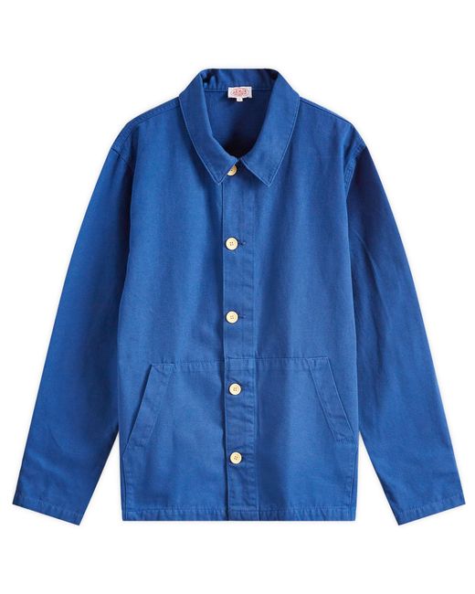 Armor Lux Blue Fisherman Chore Jacket for men